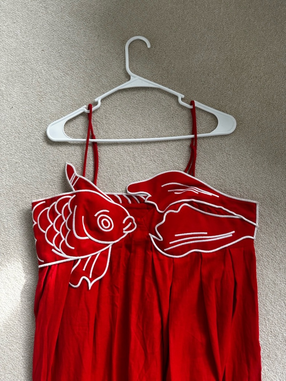 Farm Rio Red Fish Top Maxi Dress - Picture 6 of 8